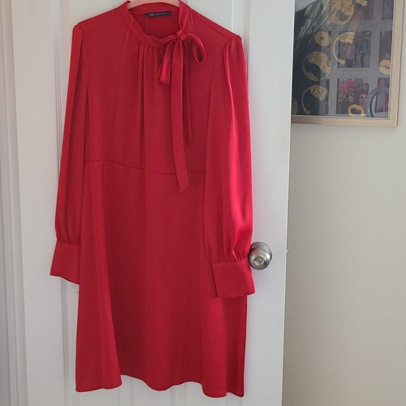 Marks and Spencer Collection Red Dress with bow - Picture 7 of 7